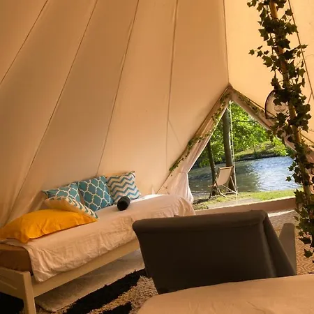 Luxussátor Glamping Au Bord De L'eau Merey
